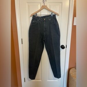 Vintage Lee Forest Green High Rise Tapered Jeans